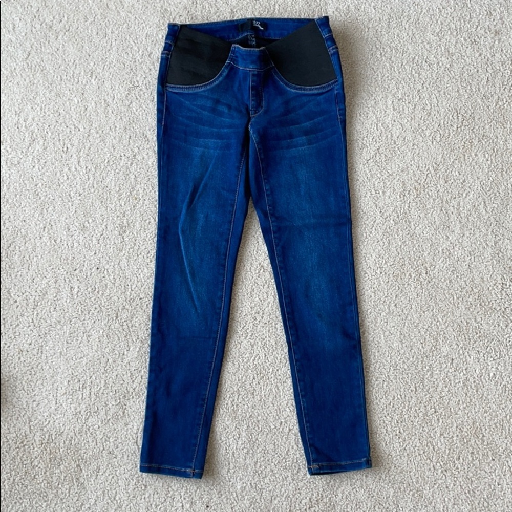 1822 Side Panel skinny maternity Jean Ankle length